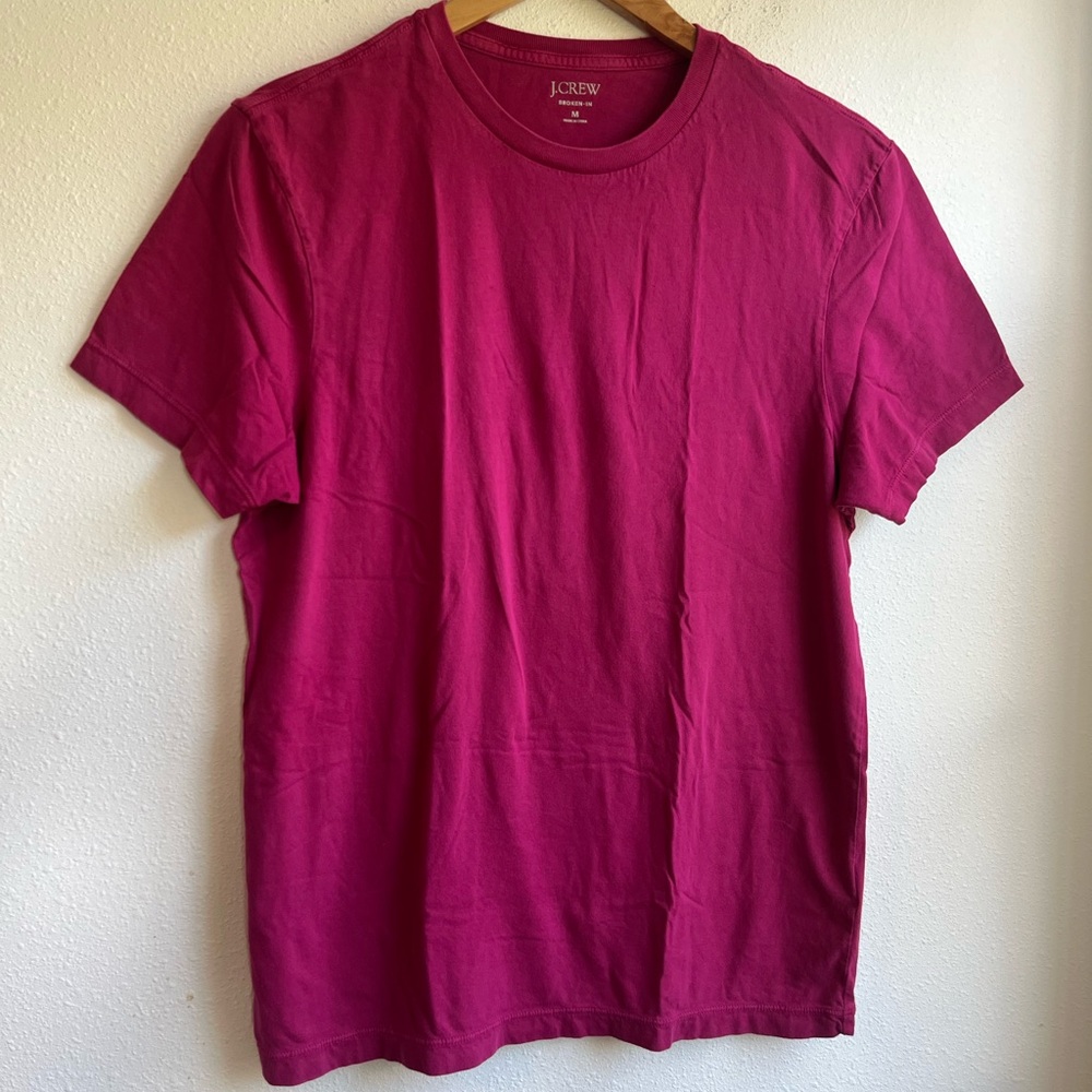 J. Crew Women’s Broken-in T-shirt Margenta Medium